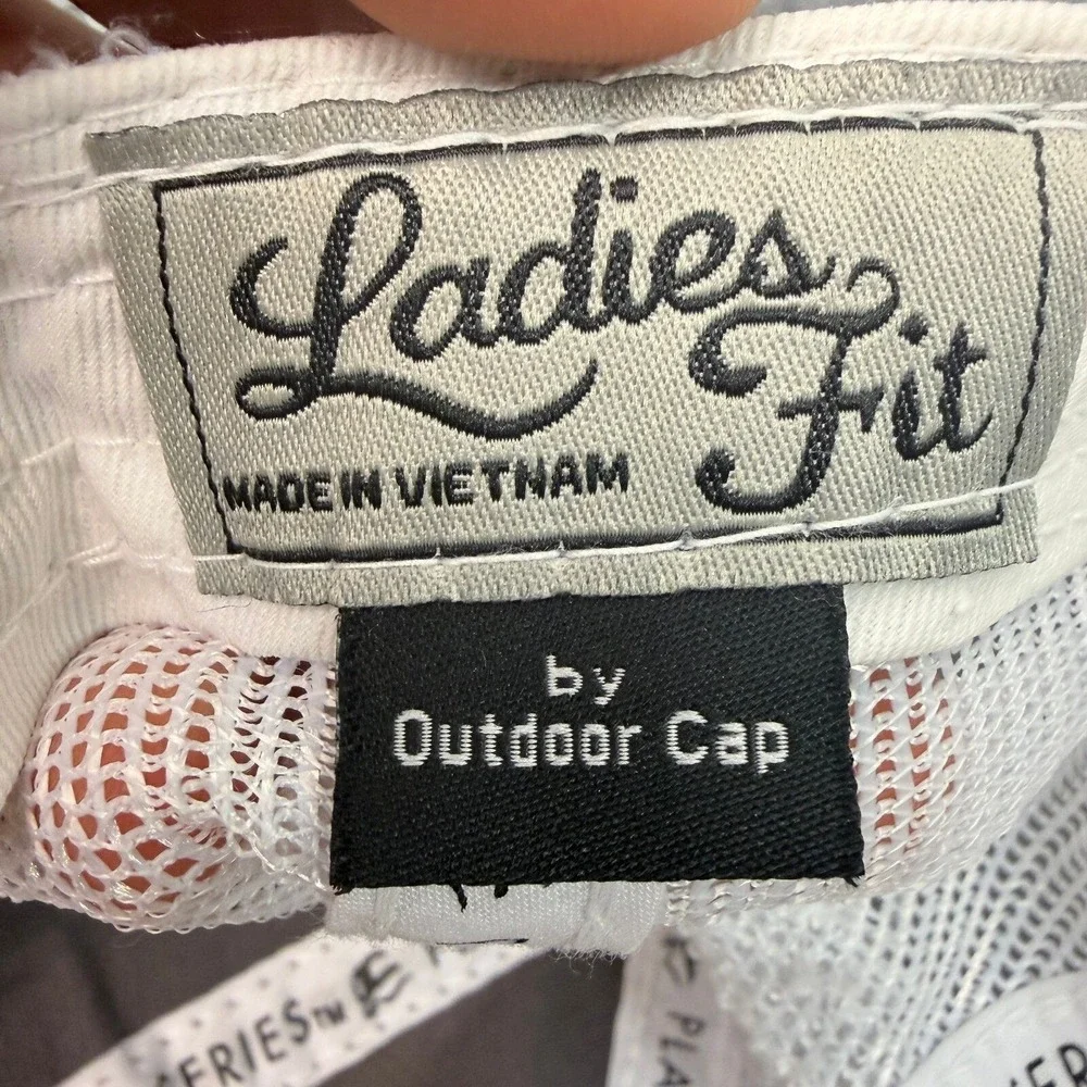 Outdoor Cap Platinum Series Wake Up Trim Down Gray White Mesh Trucker Hat